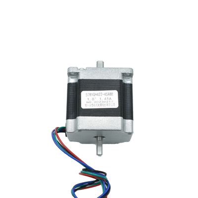 주문 Nema23 57 밀리미터 두배 출력 축 하이브리드 스텝 모터 1.41A 5.07V 1.25N.M online manufacture
