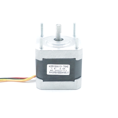 주문 Nema17 42 밀리미터 42BYGH610-78AE는 하이브리드 스텝 모터 11mH 0.5A 3V 0.2N.M을 맞추어줍니다 online manufacture