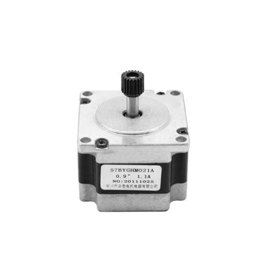 주문 41 밀리미터 고토크 복합스텝전동기 Nema 17 0.35nm 280 온스 스텝 모터 57BYGHM021A online manufacture