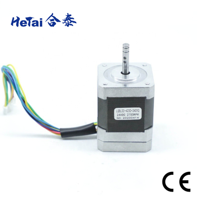 주문 낮은 소음 24 Ｖ 브러시리스 직류 전동기 NEMA23 1.8 오옴 57mm*57mm 42BLF05A online manufacture